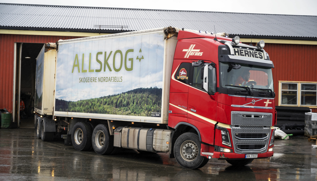 STOR KUNDE: Allskog er en av de store kundene til Hernes Transport.