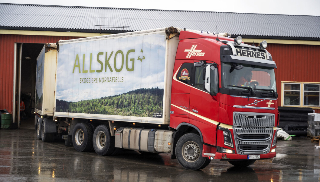 STOR KUNDE: Allskog er en av de store kundene til Hernes Transport. STOR KUNDE: Allskog er en av de store kundene til Hernes Transport.
