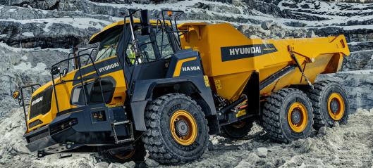 Starter produksjon av Hyundai rammestyrte dumpere i Norge