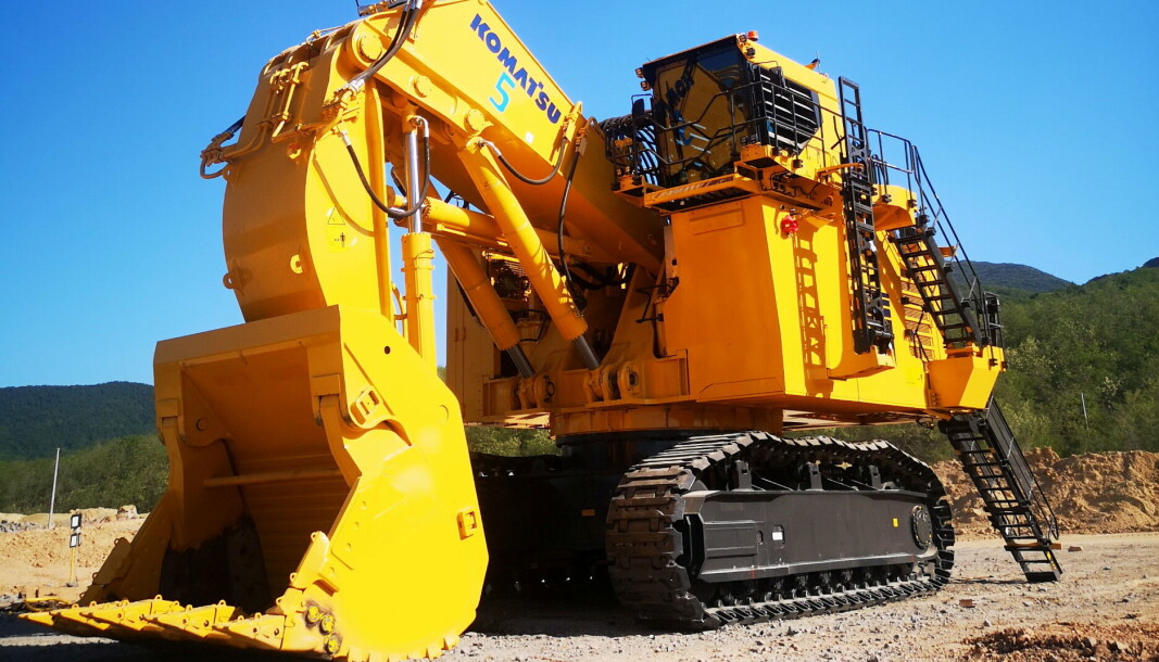 STOR: Med sine rundt 400 tonn vil nok gruvelasteren Komatsu PC4000-11 legges merke til på Bauma! STOR: Med sine rundt 400 tonn vil nok gruvelasteren Komatsu PC4000-11 legges merke til på Bauma!