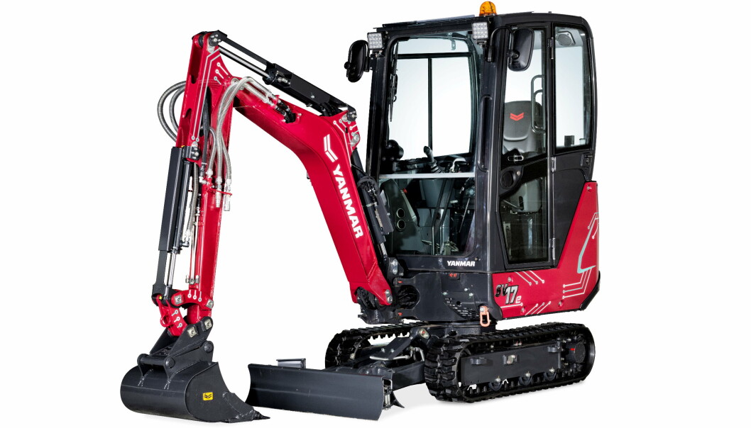 MINIGRAVER: Yanmar SV17e er allerede lansert, men er enn så lenge den eneste el-maskinen produsenten har tilgjengelig bilde av. MINIGRAVER: Yanmar SV17e er allerede lansert, men er enn så lenge den eneste el-maskinen produsenten har tilgjengelig bilde av.