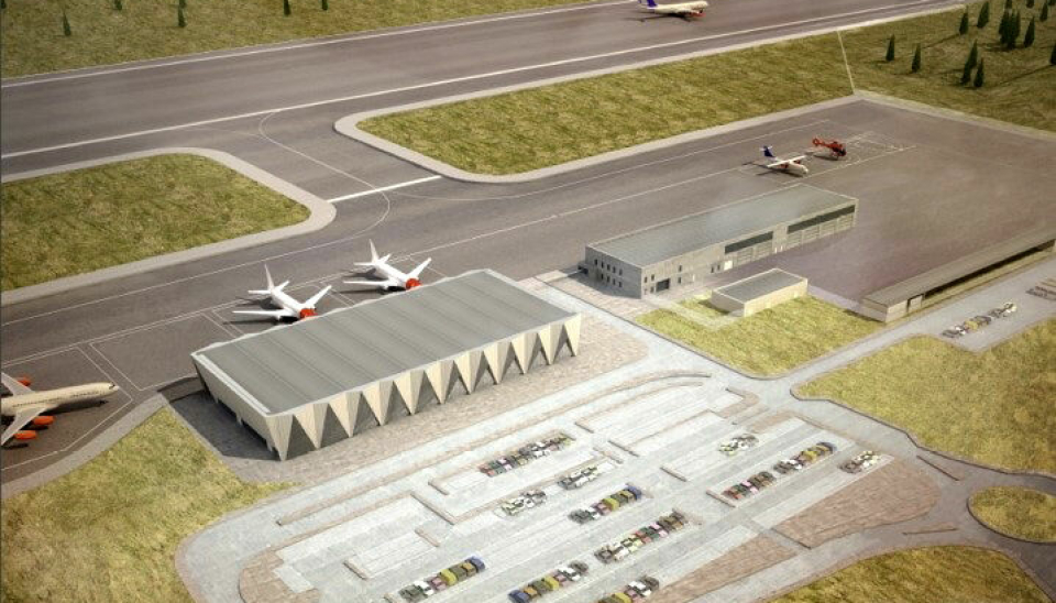 Slik kan den nye flyplassen ved Mo i Rana bli.