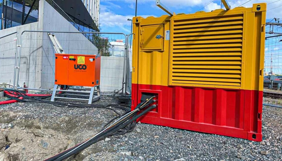 Den elektriske powerpacken erstatter dieselmotoren, og driver boreriggen.