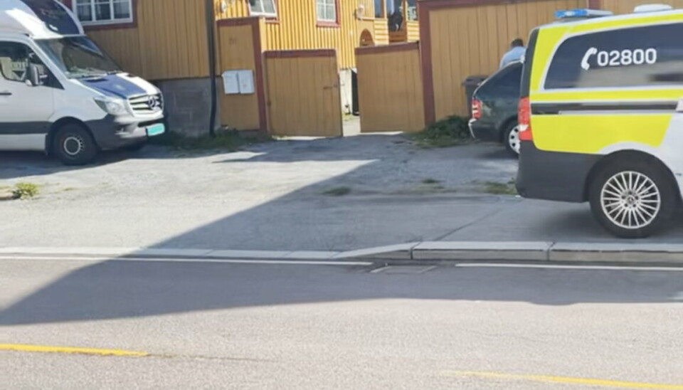Anleggsleder Espen Skinnarland ventet på adressen til Politiet ankom og de gjorde store øyne da de gikk inn på eiendommen. Anleggsleder Espen Skinnarland ventet på adressen til Politiet ankom og de gjorde store øyne da de gikk inn på eiendommen.
