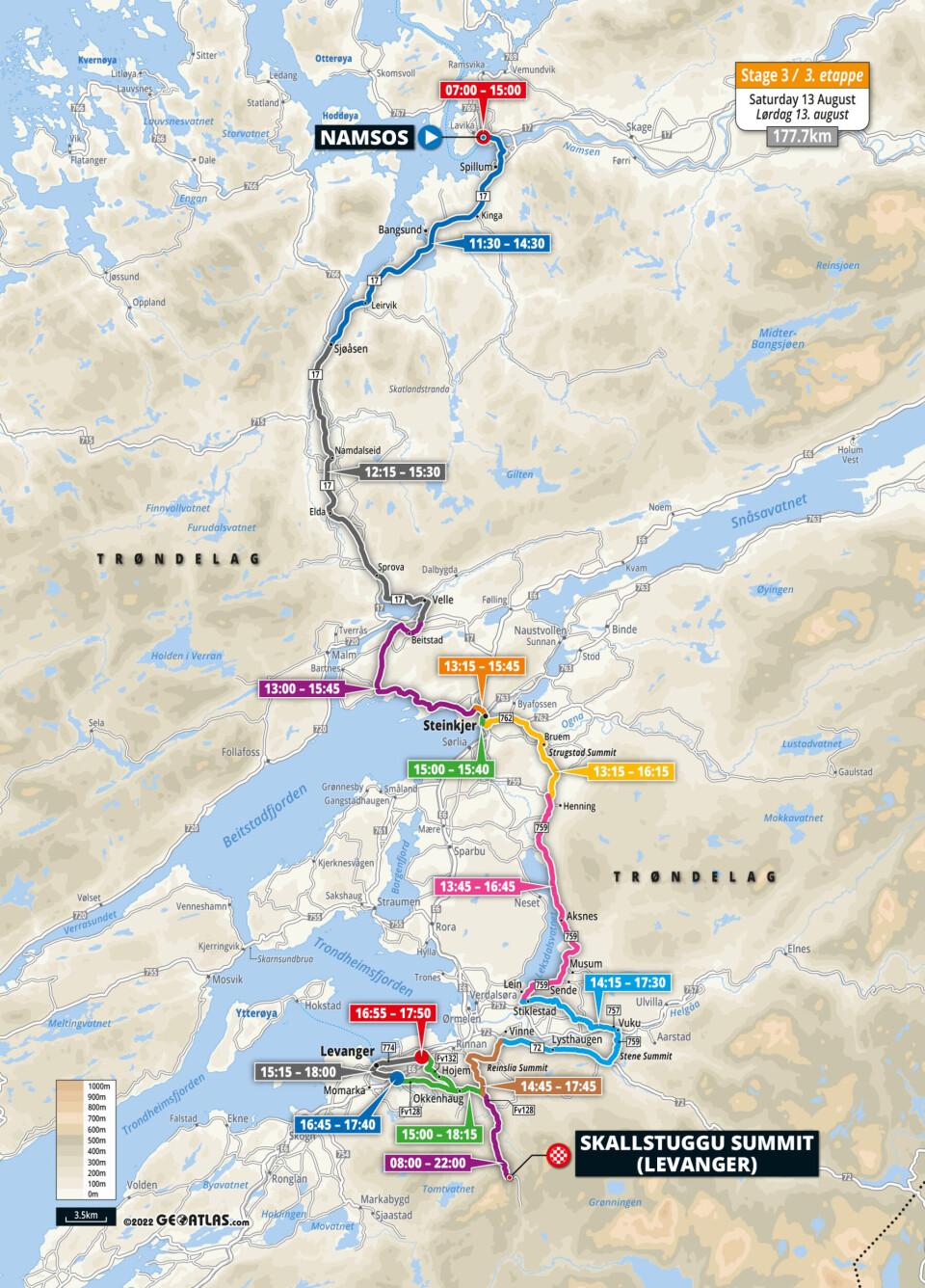 Namsos 13. august.