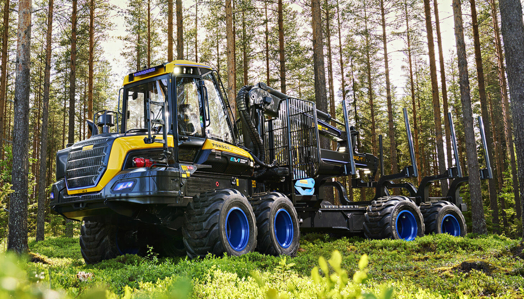 Ponsse EV1 er en konseptmaskin som skal ta Ponsse og skogbrukere inn i en bærekraftig fremtid i skogen.