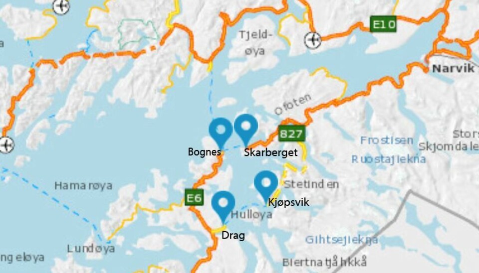 De to ferjeforbindelsene over Tysfjorden i Nordland binder Norge sammen.