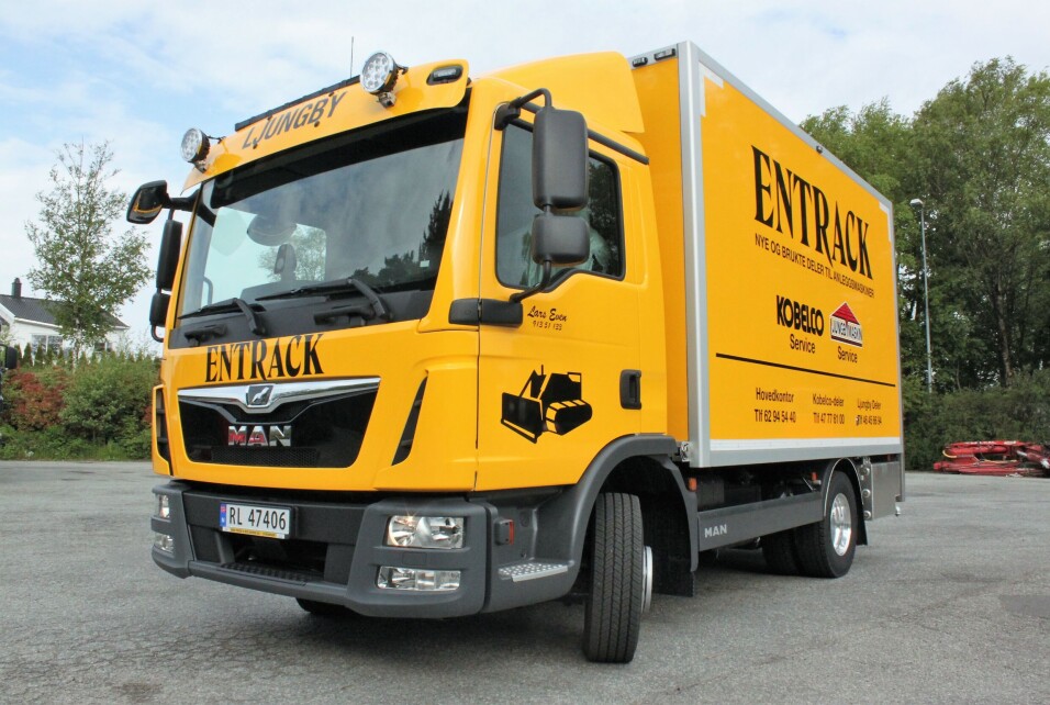 Entrack mottar tre slike servicebiler i 2023 fra Paltek.