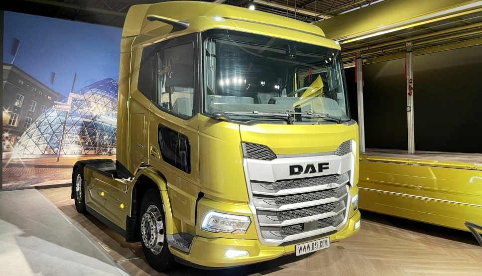 AVDUKET: På den første pressedagen under IAA ble nye DAF XD avduket med en bred portefølje av ulike hytte og motoralternativer.