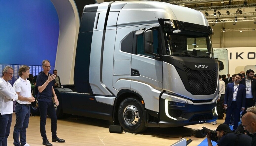 Nikolas trekkvogn med hydrogen som energi skal gå opp til 800 kilometer på én fylling. Nikolas trekkvogn med hydrogen som energi skal gå opp til 800 kilometer på én fylling.