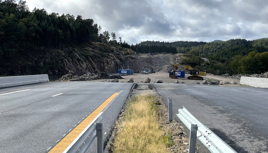 Her fra Mandalskrysset skal Nye Veier få bygget ny E39 vestover.
