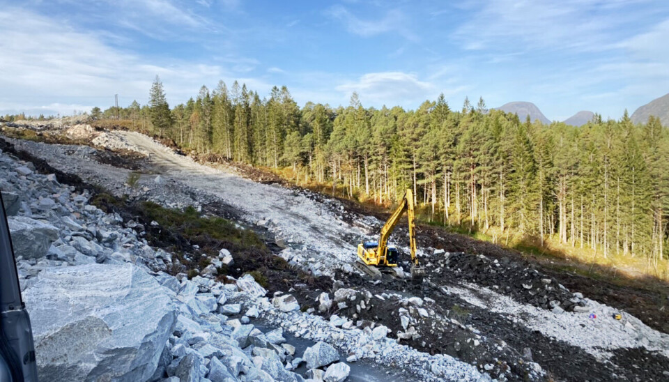 Situasjonen fire uker etter raset