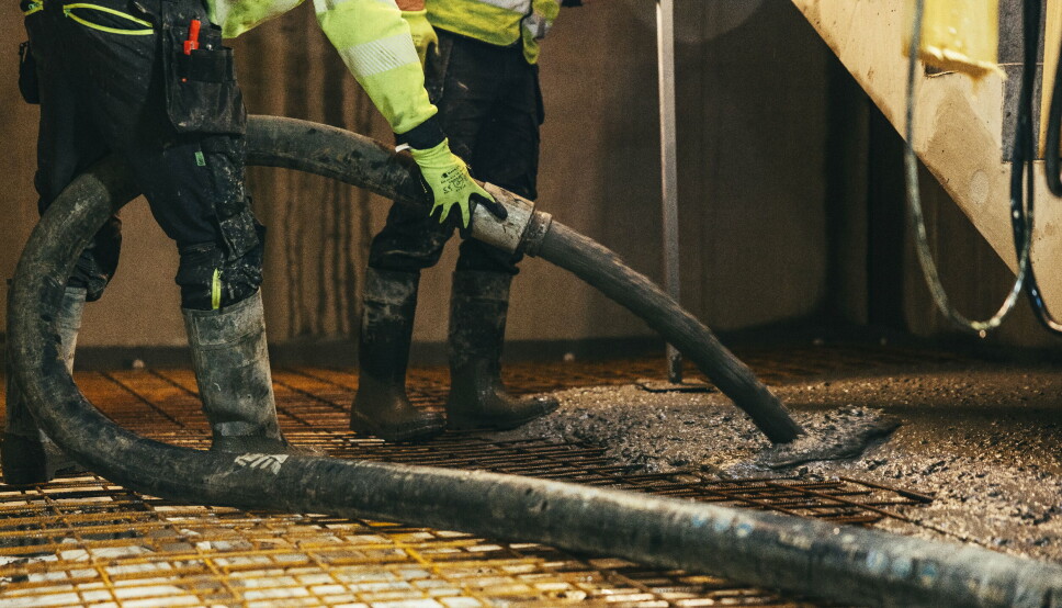 GJENBRUK: Betongen er produsert med gjenbrukt masse for å gi lavere ressursbruk og miljøavtrykk.