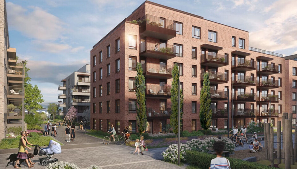 Kvarteret Bygg E i Lillestrøm.