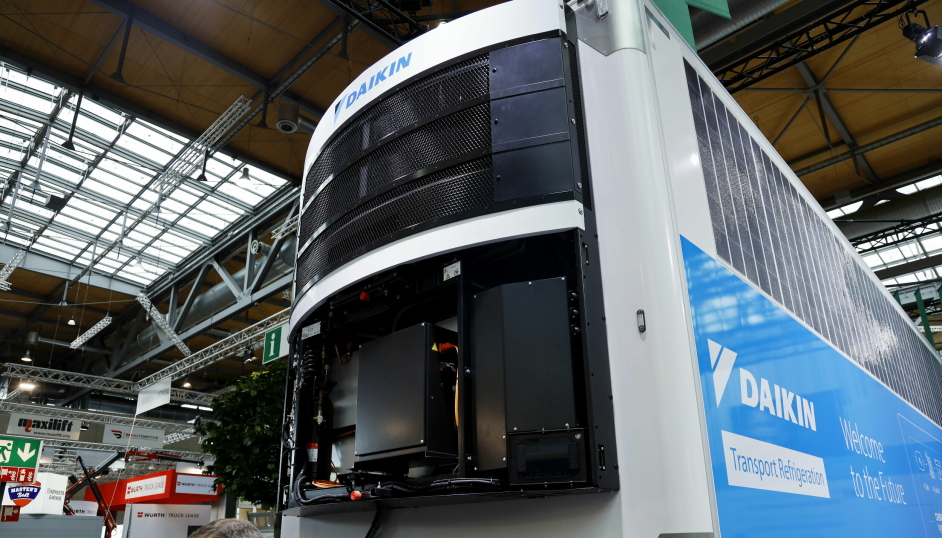 NYTT: Det nye Daikin Exigo E1500e, et fullelektrisk og energieffektivt kjøleaggregat ble vist under IAA.