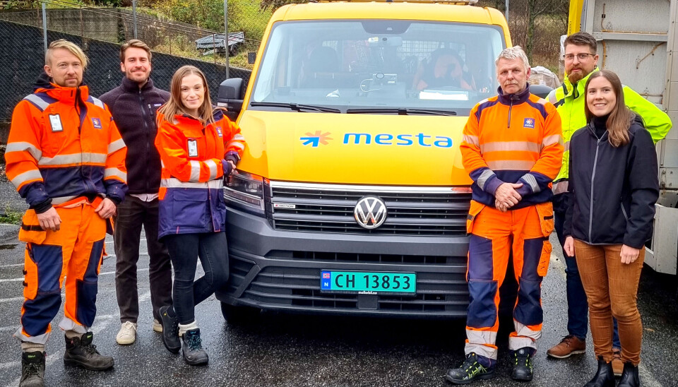 F.v: Leif Helge Fjellro (Mesta), Alfred Lindberg (Univrses), Christine Helen Førde (Mesta), Thor Bratli (Mesta), Alexander Svindseth (Statens vegvesen), Geertje de Lange (Univrses). F.v: Leif Helge Fjellro (Mesta), Alfred Lindberg (Univrses), Christine Helen Førde (Mesta), Thor Bratli (Mesta), Alexander Svindseth (Statens vegvesen), Geertje de Lange (Univrses).