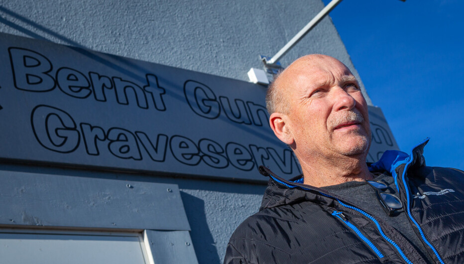 VENDTE TILBAKE: Bernt Gundersen har investert i tre nye Wacker Neuson-gravere.