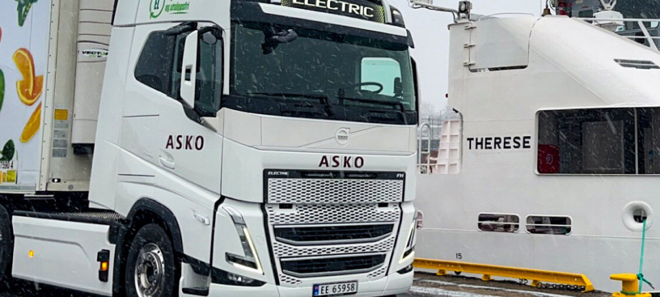 Første elektriske Volvo levert til Asko