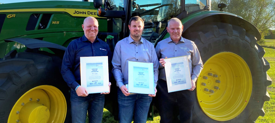 Tre nordmenn er blant de fremste i Europa på John Deere-ekspertise