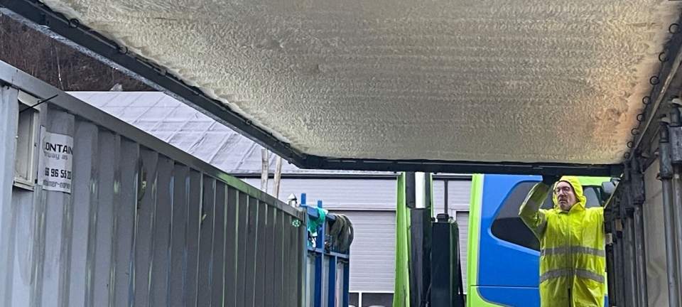 Lanserer patentert containertak