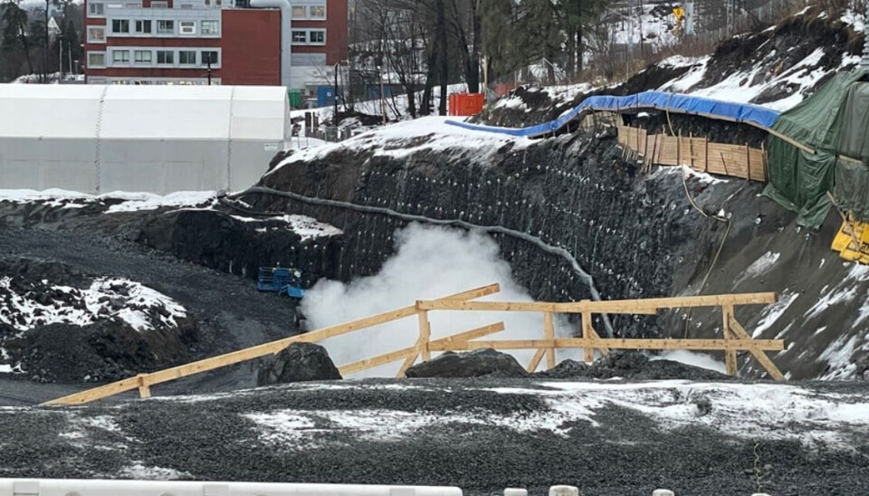 Første salve på Høviktunnelen ble satt av 9. januar kl. 14.30.