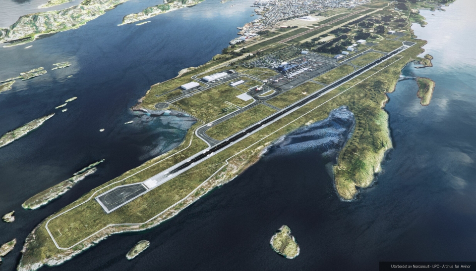 Slik skal nye Bodø lufthavn se ut. Det er omfattende anleggsarbeider som skal utføres i en kontrakt som nå er lyst ut.