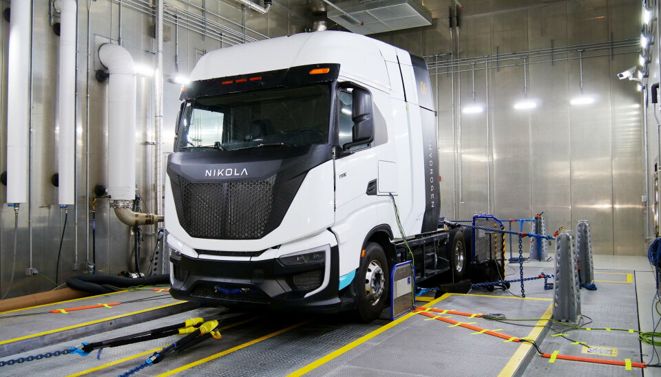 TESTING: Allison Transmission og Nikola Corporation tester batteri- og hydrogenelektriske kjøretøy i Allisons testsenter. (Foto: Allison Transmission)