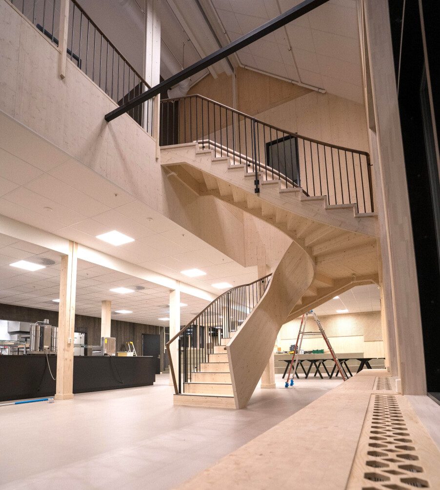 Fellesarealer i skolebygget.