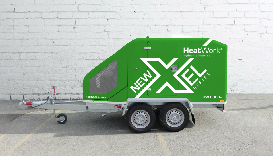 Elektrisk nyhet fra HeatWork, HW 6000e. Med denne helelektriske maskinen lanserer også HeatWork sin nye X-EL serie. Her vil flere elektriske og hybridløsninger slippes den kommende tiden.