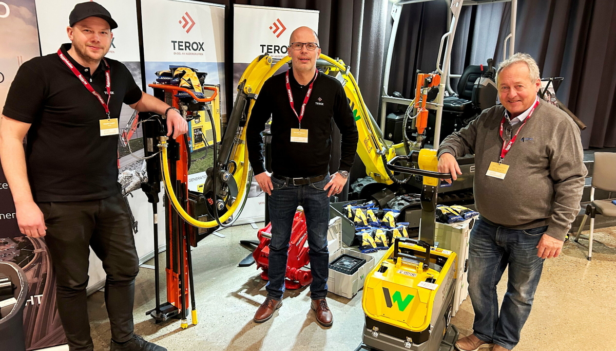 Boretårn på el-minigraver