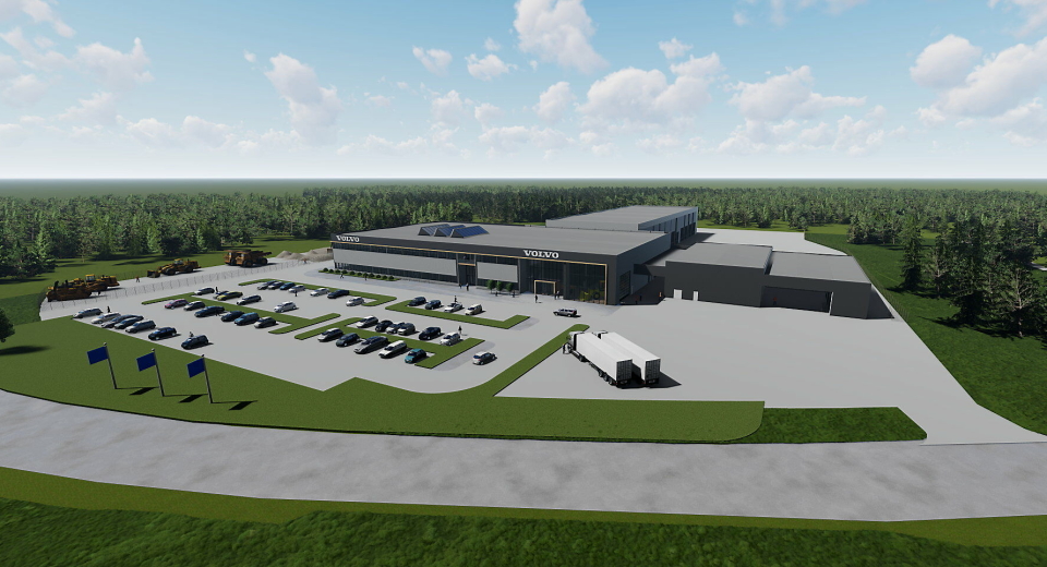 Volvo Maskin flytter inn i nye logistikk- og verkstedlokaler i Drøbak i 2024.