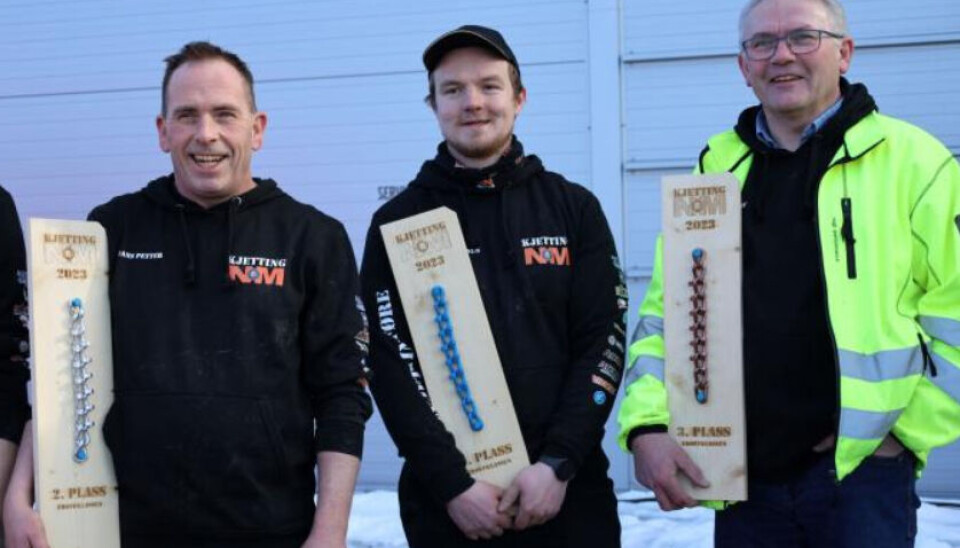 Vinner av proffklassen ble Andreas Warberg-Mikkelborg (midten), etterfulgt av Hans Petter Nilsen (til venstre)på andreplass og Odd Leif Nyseth på tredjeplass.