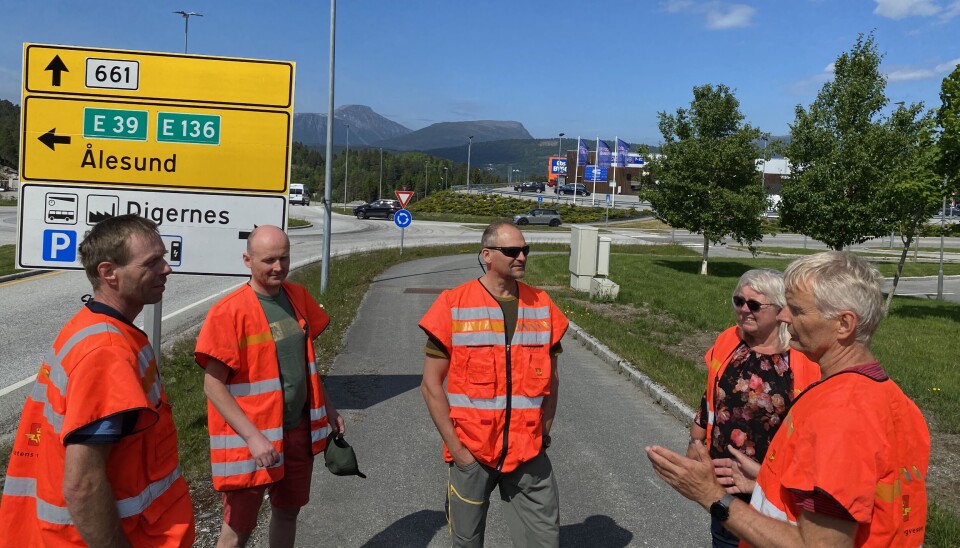 Vegvesenet har fått 60 innspill til planarbeidet på Eksportveien fra Digernesskiftet til Ørskogfjellet. Det mener prosjektsjef Harald Inge Johnsen (t.v.) er veldig bra.