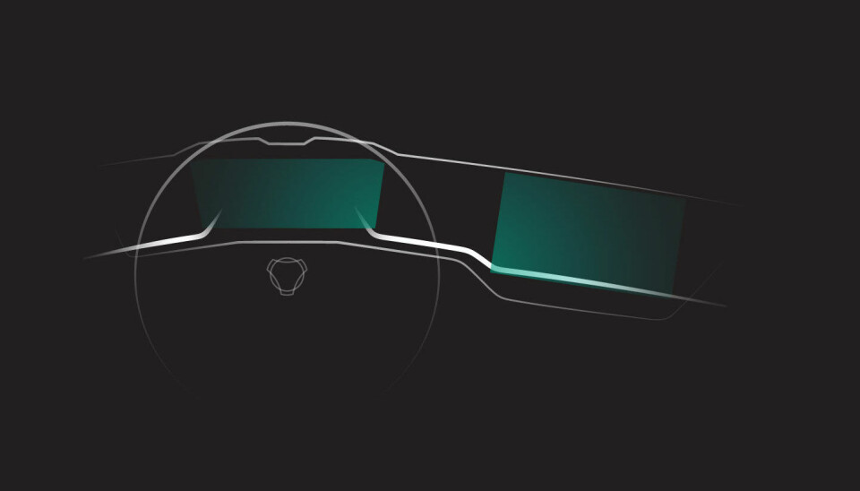 Scania har sendt ut denne meget omtrentlige skissen over hvordan det nye dashbordet skal se ut.