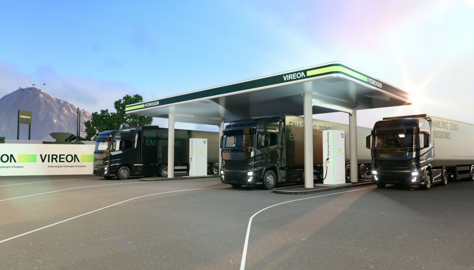 Slik ser Vireon for seg at en større fyllestasjon for hydrogen vil se ut.