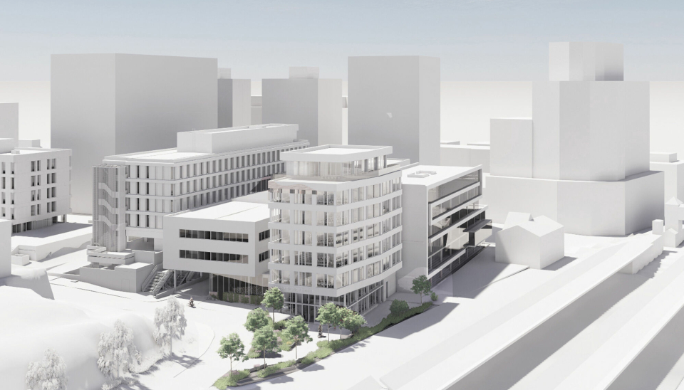 Entra skal føre opp et skolebygg i Sandvika sentrum for Akademiet Realfagsgymnas.