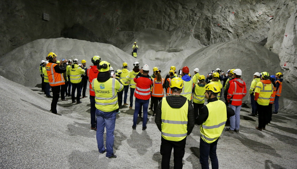 Bilde fra ekskursjon i forbindelse med et Norsk Bergindustri-arrangement i 2022.