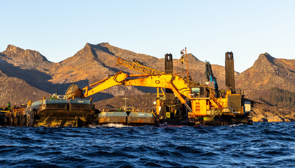 GRAVING TIL SJØS: Wasa Dredging utdypet i fjor Småskallan og Molldøra på oppdrag for Kystverket. Nå står Raftsundet for tur. GRAVING TIL SJØS: Wasa Dredging utdypet i fjor Småskallan og Molldøra på oppdrag for Kystverket. Nå står Raftsundet for tur.