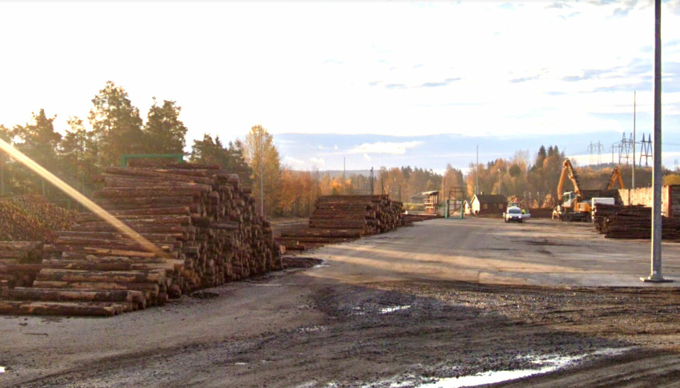 TØMMERTERMINAL: Hove tømmerterminal skal oppgraderes. Bildet er fra 2019.