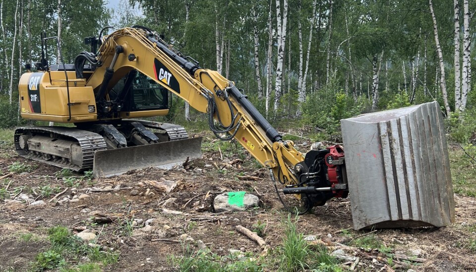 TILTROTATOR: Cat 311FL--maskinen er blant annet utstyrt med Rototilt R4. TILTROTATOR: Cat 311FL--maskinen er blant annet utstyrt med Rototilt R4.