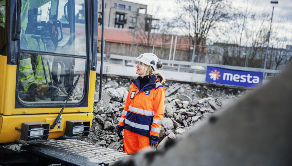 IKKE TID: Marianne Bergmann Røren, konsernsjef i Mesta, har ikke tid til å vente på at det offentlige skal nøle seg frem til klimakrav i kontrakter.