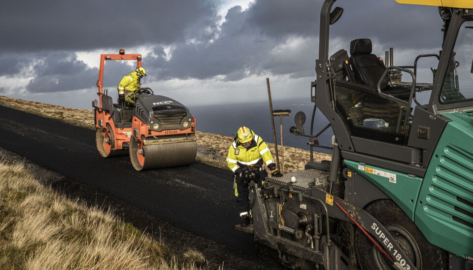 ASFALT: Illustrasjonsbilde fra asfaltering på Vestkapp.