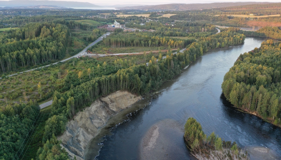 Har bygget midlertidig vei for E16 ved Hønefoss på en drøy uke
