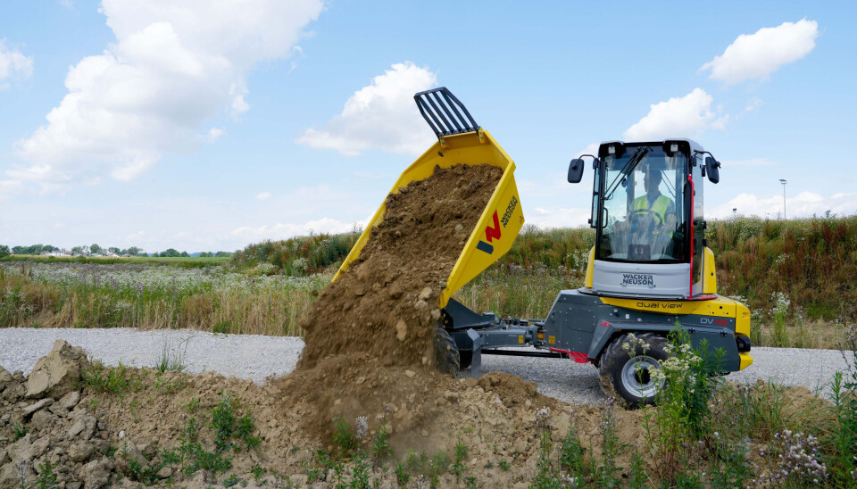 DREIBART: På DV45 kan både dumperkassa og førerhuset svinges.