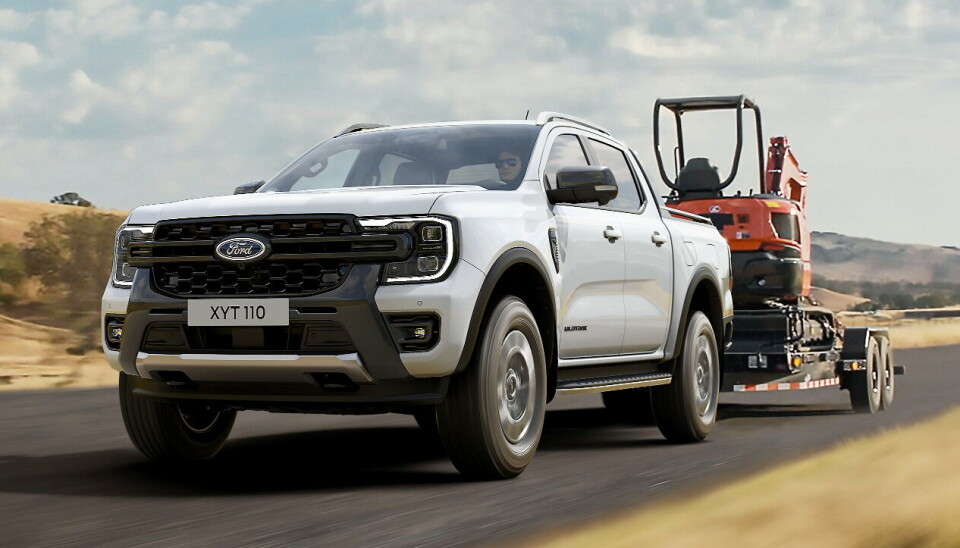 3500 KG: Den nye Ford Ranger PHEV-versjonen vil kunne trekke en 3500 kilos henger.