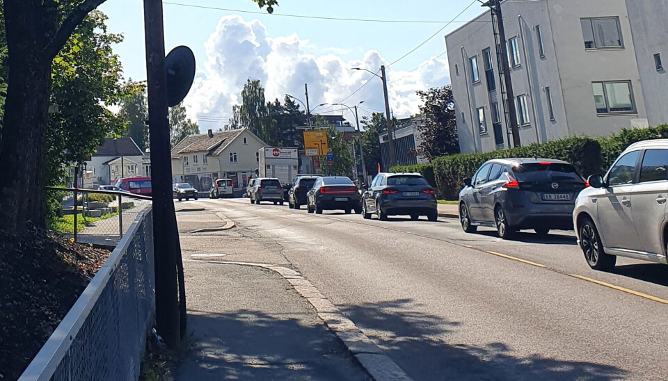 KØ: I anleggsperioden blir Griniveien innsnevret til ett kjørefelt.