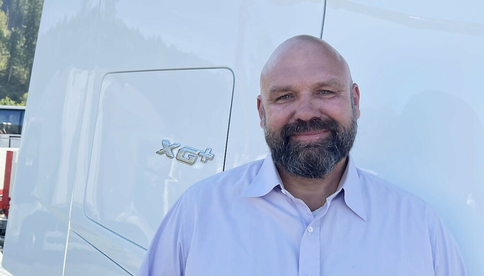 SELGER: Gunnar Hatlen har startet som selger i Nordic Truck Senter hvor han skal selge DAF-lastebiler.