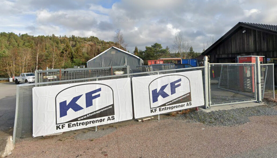 KONKURS: KF Entreprenør AS er konkurs. Selskapet hadde hovedkontor i Oslo, og en avdeling i Østfold. Bildet er fra Østfold-avdelingen som ligger ved den gamle Svinesundbrua.