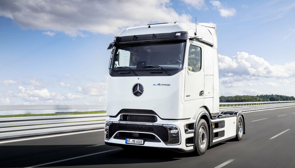 NYHET: eActros 600 betyr at bilen har fått en batteripakke som er på 600 kWt