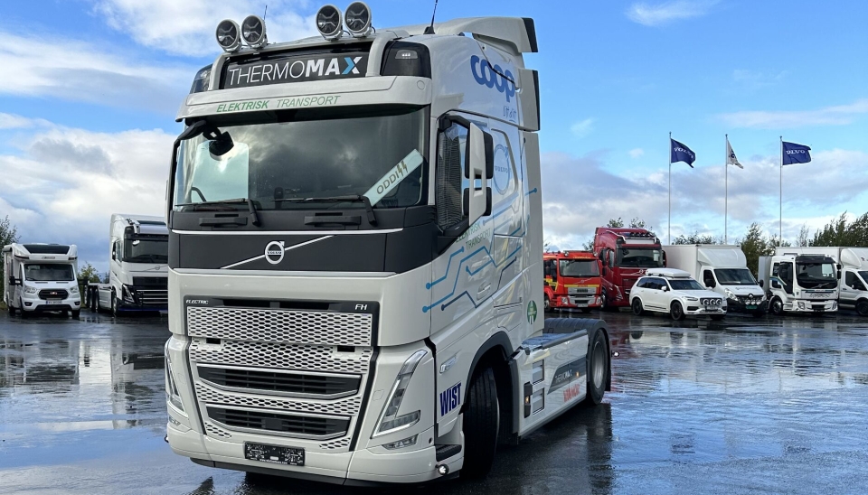 Thermomax' nye elektriske trekkvogn blir levert i løpet av oktober, og settes i trafikk mellom Coops lager og jernbaneterminalen i TrondheIm.
